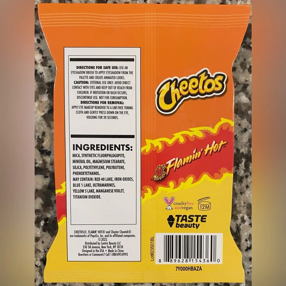 Cheetos Eyeshadow Palette X Taste Beauty